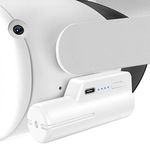 5000mah Battery Pack for Meta Oculus Quest 2 & Elite Head Strap, Lightweight Portable VR Power Charger Battery Extender Rechargeable for Meta Accessories for 3 Hours Extended Playtime