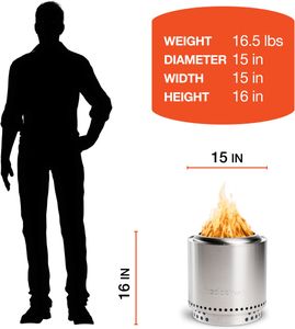 Solo Stove Ranger 2.0 Fire Pit – Portable Stainless Steel Outdoor