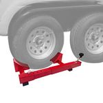 HOXWELL Wheel Chock Camper Tire Stabilizer for Travel Trailers, RV Accessories Length Adjustable Wheel Chocks Apply to 18.9''- 29.5'' Single and Dual Axle Tires, 1 PC