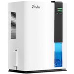 FreAire Dehumidifier for Bathroom, 88 OZ Water Tank, (up to 650 sq.ft) Dehumidifiers for Basement Home Bedroom Closet RV with Auto Shut Off, Colorful Lights