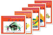 Generic Alfred's Basic Piano Library: Level 1A Books Set (5 Books)Lesson 1A, Theory 1A, Technic 1A, Recital 1A, Notespeller 1A
