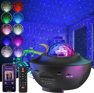 Galaxy Projector, COSANSYS Star Projector with Remote Control Color Changing, Music Bluetooth Speaker,Timer,Ocean Wave Star Sky LED Night Light Lamp for Baby,Kids Bedroom,Stage,Birthdays,Christmas