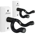 Guitar Wall Mount 2 Pack, White Hardwood Guitar Hanger, U-Shaped Guitar Wall Hanger Mount, Guitar Holder Hook Stand Wall for Acoustic, Electric Guitar, Banjo, Bass, Gift for Guitar Player Men Boy