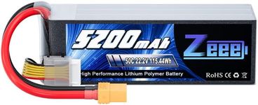 Zeee 22.2V 50C 5200mAh 6S Lipo Battery with XT90 Plug Compatible for DJI Airplane RC Quadcopter Helicopter Car Truck Boat Hobby