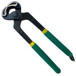 Eastman Cobbler Pincer with Nail Puller Set of 1Pcs, 200 Mm, Drop Forged Steel Carpenter Cobbler Pincer Tools Plier For Home Industrial use Double Colour Sleeve (E-3031)