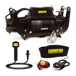 Champion Power Equipment 12,000-lb.Truck/SUV Synthetic Rope Winch Kit with Speed Mount