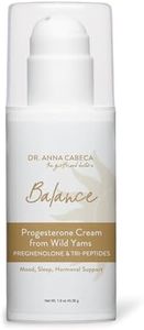 VIDAPURA Dr. Anna's Wild Yam Progesterone Cream for Women - Pregnenolone and Tri-Peptides - Bioidentical, Hormone-Balancing Menopause & Menstrual Support