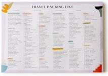 Travel Packing List | 8" x 11" Note