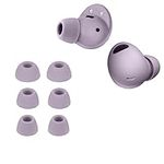 kwmobile 6x Replacement Ear Tips Compatible with Samsung Galaxy Buds 2 Pro - Silicone Tips for Earphones - Lavender