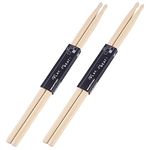 Aopoy 2 Pairs Drum sticks 5A, Classic Maple Wood Drumsticks, Wood Tip Drumstick, for Adults Kids and Beginners