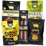 Serious Pig Classic Selection Gift Box with Cheese Crisps, Salami Snacks, Pickles & More Gourmet Hamper