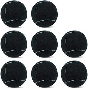 Magicorange 8 PCS Precut Walker Tennis Balls for Furniture Legs and Floor Protection, Heavy Duty Long Lasting Felt Pad Glide Coverings(Black)