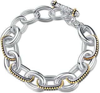 UNY JEWEL Jewelry Make a Statement with Link Chain Bracelet Designer Brand Inspired Women Valentine, Metal, no gemstone