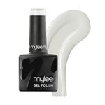 Mylee Gel Nail Polish 8ml [Break The Ice] - UV/LED Soak-Off Nail Art Manicure Pedicure for Professional, Salon & Home Use [White Range] - Long Lasting & Easy to Apply