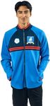 Bioworld Ted Lasso AFC Richmond Logo Long Sleeve Men’s Blue Zip-Up Cosplay Soccer Jacket-Small