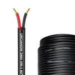 URCIANOW 30M 24 Gauge 2 * 0.2mm²Electrical Wire 24 AWG Power Wire Cable (OD:3.1mm) Stranded PVC Cord Tinned Copper Wire For Extension Power Wire Home Electrical Wiring (24/2 AWG 100FT)