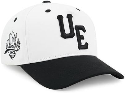 Urban Effort Vintage Trucker hat - for Men Women Baseball Hat - Trendy Sports Snapback Closure for Your Style & Outdoors (Curved Bill, White/Black)