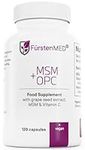 FürstenMED® MSM Capsules - 1420mg MSM Powder + OPC 427mg & Vitamin C per Daily Dose - High Dose MSM Capsules & Vegan - Organic Sulfur