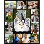 Haisimiery Personalised Blanket with Picture for Adult Baby Pet Fleece Customised Photo Throw (12 photos, 32”x48” (80x120cm))