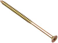 ForgeFix Multi-Purpose Single Thread Screws | 5.0 x 100mm | Zinc Yellow Passivated | Box 100