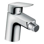 hansgrohe Logis bidet tap 70, pop-up waste, chrome