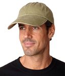 Adams Sunbuster Pigment Dyed Twill Cap With Extra Long Visor (Khaki) (ALL)