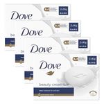 Dove Orginal Beauty Cream Bar 3 in 1 Cleanses, Moisturises and Nourishes Sulphate-Free Bath Soap for Soft and Smooth Skin, Suitable for Daily Use 2x90g, 4 Pack