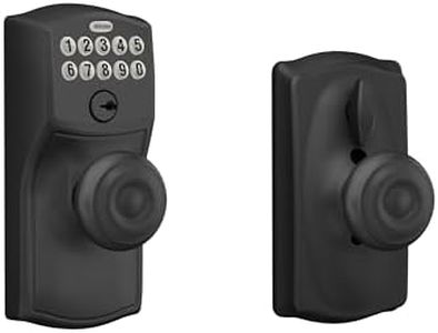 SCHLAGE FE595 CAM 622 GEO Keypad Entry with Flex Electronic Lock, Matte Black