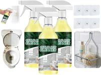 linseyCove Oxalic Acid Cleaner with 6 No-Drill Screw Stickers, 3 Pack Bathroom Surface Cleaner for Tiles Grout and Sinks, Multi-Purpose Home Care Set (Set 3)