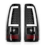 Rongxu auto Silverado Tail Lights Compatible With 2003-2006 Chevy Silverado 1500/1500HD 2500/2500HD 3500 Driver and Passenger Side OE Style Rear Brake Lamps, Bulb and Harness Included, Red