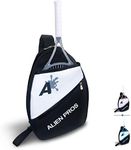 ALIEN PROS Lightweight Tennis Sling Backpack for your racket and other essentials - Pack quickly and lightly for tennis and in life - Tennis Racket Bag Sling Bag for men and women, Black