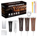 BSCPAM Dark brown Leather Repair Kit, leather and vinyl repair kit for boat seats, leather car seat repair kit for furniture Couch Sofa Jacket Purse, marine vinyl repair for Scratch, Tears, Holes