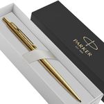 Parker Classic Slimline Ballpoint Personalised Pen In Classy Gift Box Ideal Anniversary, Birthday or Fathers Day Gift Perfect Men & Women Engraved Parker Pen With Laser Engraving (Gold)