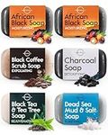 O Naturals 6-piece Soap Bar Collection - 100% Natural Soap Bar, Organic Bar Soap - Body/Face Soap Helps Acne, Moisturises & Cleanses - Organic Soap Bar Women & Men. Triple Milled Vegan Bars of Soap