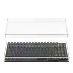 Geekria 90%-96% Keyboard with Knob Dust Cover, Clear Acrylic Keypads Cover for 100 Keys Computer Mechanical Keyboard, Compatible with ASUS ROG Strix Scope II 96, Glorious GMMK 2 96, Aula F99