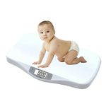 walgreen Luebel Digital Electronic Weighing Scale Baby Weight Scales with Hold Function Digital Baby Scale Multi-function Pet Scale 100kg/220lbs for Baby Pets, Child, Adult, White