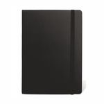 Anupam Fluct A5 Blank Journal Notebook, Unlined Plain Notebook for Work, 160 Paper 80Gsm Premium Thick Paper with Matte Finish PVC Cover Notebook for Journaling Writing Office School Supplies (Black)