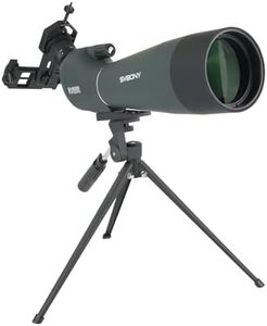 SVBONY SV28 20-60x80 Spotting Scope for Target Shooting, Long Range Spotter Scope with Phone Adapter and Tripod, HD Scope for Bird Watching, Wildlife Observation