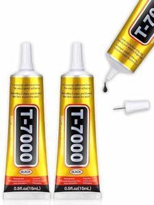 ALECPEA Upgrade T-7000 Black Adhesive Glue - 2PCS 15ml | High-Performance Waterproof Adhesive for Precision Repairs, Perfect for Phone, Electronics, Jewelry, and Crafts