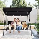3-Person Porch Swing Chair, Patio S
