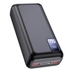 Power Bank Fast Charging 50000mah, 22.5W 3 Outputs 2 Inputs LED Display USB C External Mobile Phone Compact High Capacity Portable Charger Large Power Bank for iPhone Samsung iPad Travel Camping