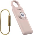 Thopeb Personal Alarm for Women– Extra Loud Siren and LED Strobe Light- Police Approved- Rechargeable- Original Self Defense Siren and Key Chain, Helps Elders & Super-Long Battery Life- (Rose Gold)