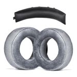 XBERSTAR Headphone Earpads Replacement Ear Pads Cover Cushions Compatible with Beyerdynamic DT700 Prox DT900 Prox Headphone (Thickened earpads+Black headband)