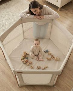 Venture Large Baby Playpen – Taupe Safety Play Yard