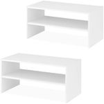 Whitmor Wood Stackable 2-Shelf Shoe