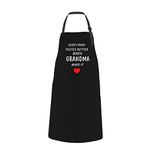 Funny Grandma apron For Women BBQ Grilling Apron Adjustable Cooking Apron With Pocket Gifts