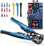 X-COTEC Wire Stripper and Crimping Tool, Automatic Wire Stripper, 3-in-1 Wire Stripper, Stripping Tool, Cutting Pliers, Cable Stripping Tool, Wire Cutter, with 260 Pieces Connections