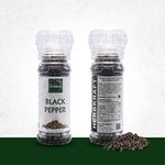 Herbkraft - Black Pepper 60 GM Pack of 5 | Fresh & Natural Herbs & Seasonings | Dry Leaves | Grocery - Masala - Spices | Vegetable Stir Fry - Meats - Fish - Salads - Soup | No Added Colour & Flavour