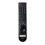 V4® Compatible Replacement Remote Control for Sharp Smart Voice TV 4T-C50AL1X (RRMCGB238WJN1) with OTT Keys Nextflix & YouTube