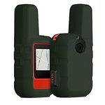 kwmobile Case Compatible with Garmin inReach Mini - GPS Handset Navigation System Soft Silicone Skin Protective Cover - Dark Green